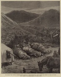 Der Afghanische Krieg, Sonderkorrespondenten schlafen auf dem Schlachtfeld, Nacht vor dem Angriff auf Fort Ali Musjid